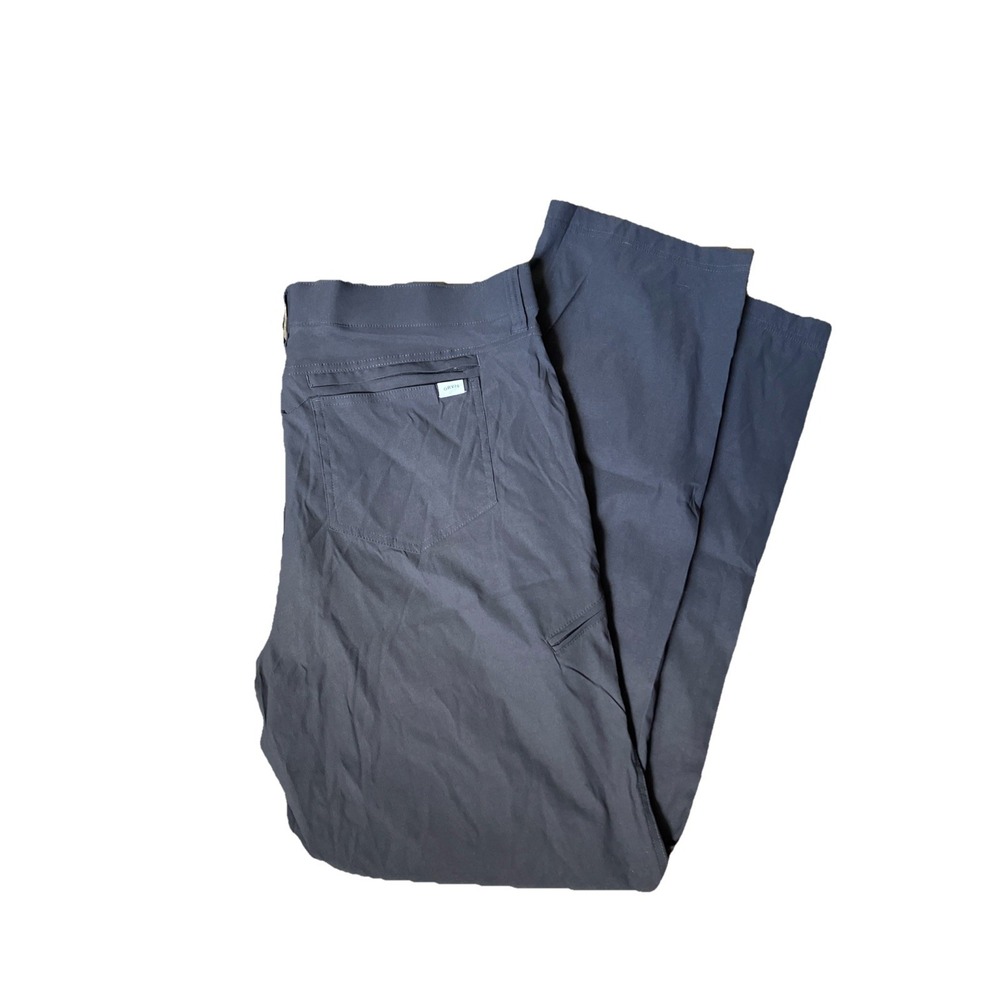 Orvis Mens Tech Chino Pants Charcoal Gray Stretch Outdoor Travel 38x34